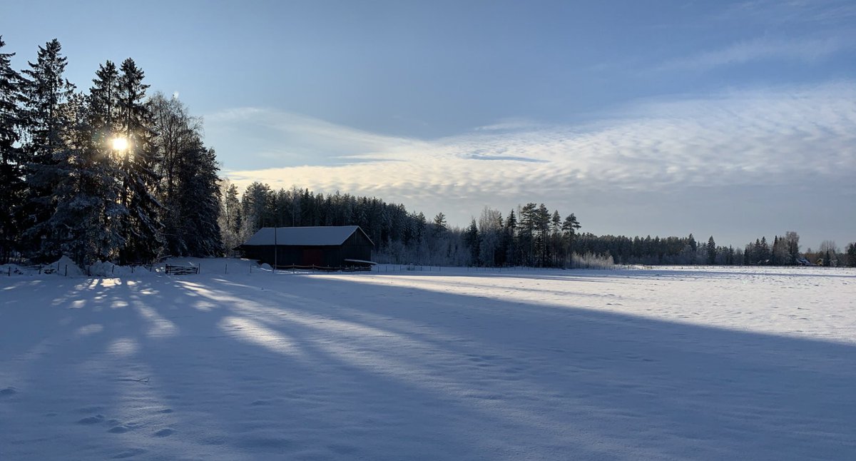 TorholanEmanta's tweet photo. Talvinen maalaismaisema ☀️❄️ #torhola https://t.co/B4ob5rTohW