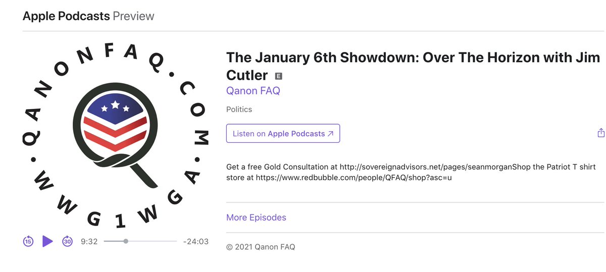 One "Peasants Perspective" presenter said in a Jan 4 episode he would attend the Capitol siege wearing a black MAGA hat instead of red to avoid drawing attention, while "QAnon FAQ" encouraged listeners on Jan 1 to attend “a huge party in DC" on January 6th