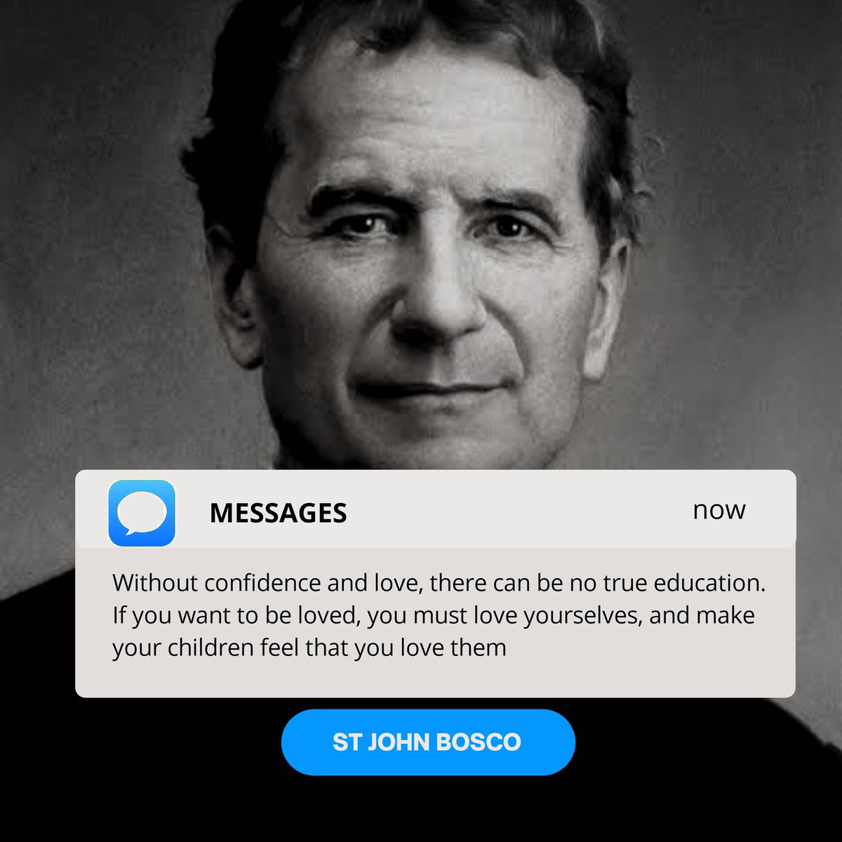 Known as Don Bosco, St John is patron saint of magicians &amp; schoolchildren.

As a boy, he was in awe of magicians &amp; decided to learn their tricks to capture people's attentions. 

Magic tricks came in handy with children as he educated them &amp; preached to them about the Gospel.