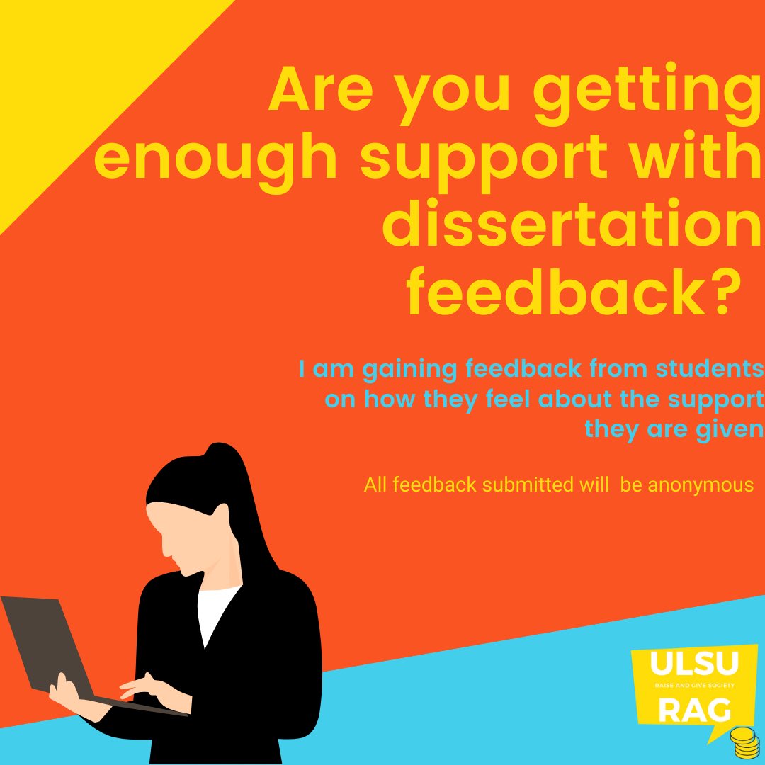 Hey everyone! I am gaining feedback from students in relation to dissertations and the support you are receiving! 

As a representative of the Student Union, one of my responsibilities is to ensure your voices are heard 😊

Feedback form:

docs.google.com/forms/d/1tADXA…