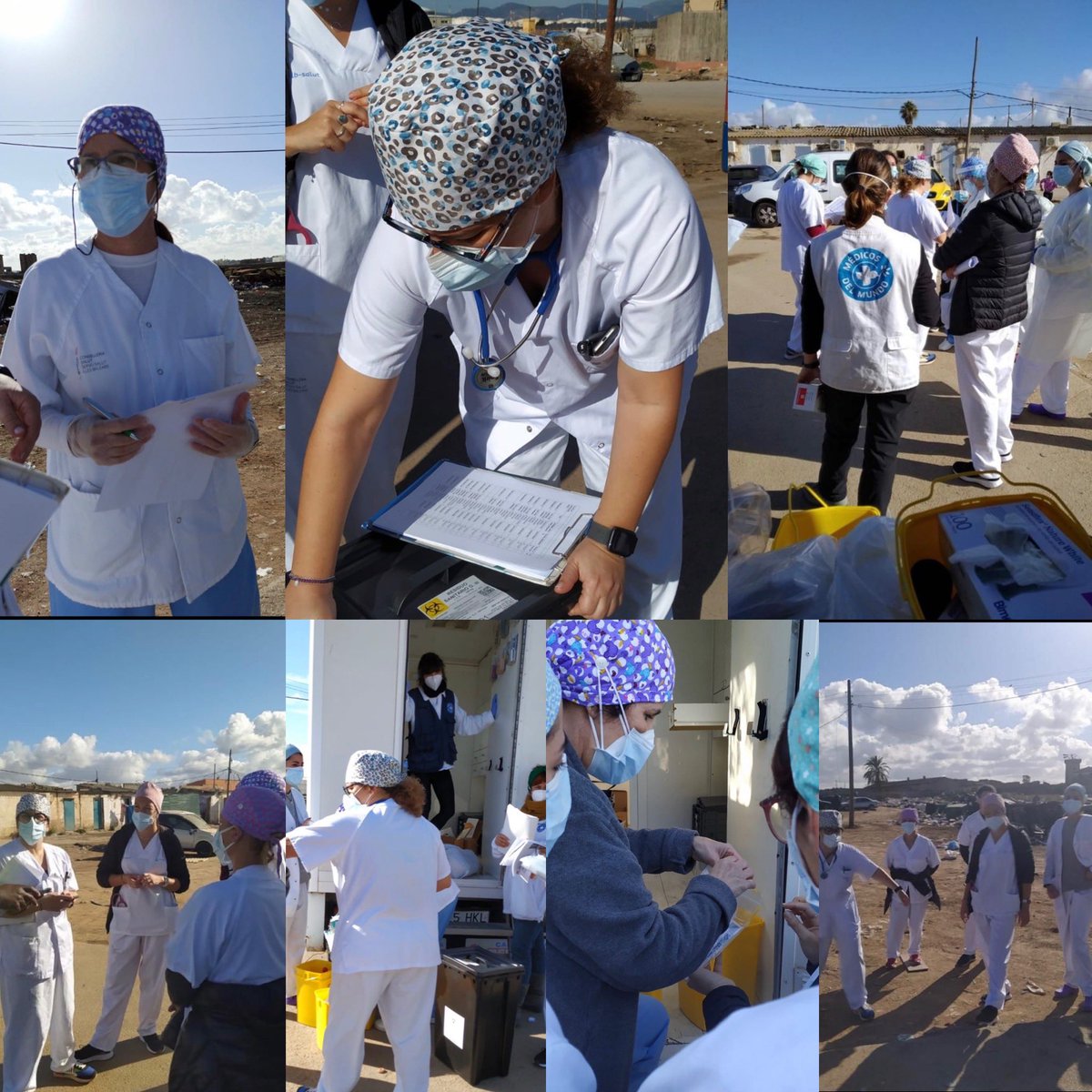 CSCollR's tweet photo. Ayer profesionales de @CSCollR junto a @MedicosdelMundo realizaron una intervención especial en el poblado de Son Banya para identificar la situación higiénico sanitaria actual,reforzar información Covid-19 🦠y detectar posibles CE. Agradecemos su acogida 👏🏼👏🏼 https://t.co/hIdUSfsTeQ
