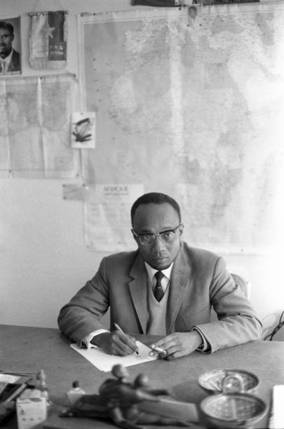 Cabral in Algiers in 1969 at one of the offices of the PAIGC. He was inspired by the FLN which gained independence in 1962, the year some writings have noted as that which Cabral led the PAIGC in a liberation war. Cabral referred to Algiers as the "capital of revolutions".