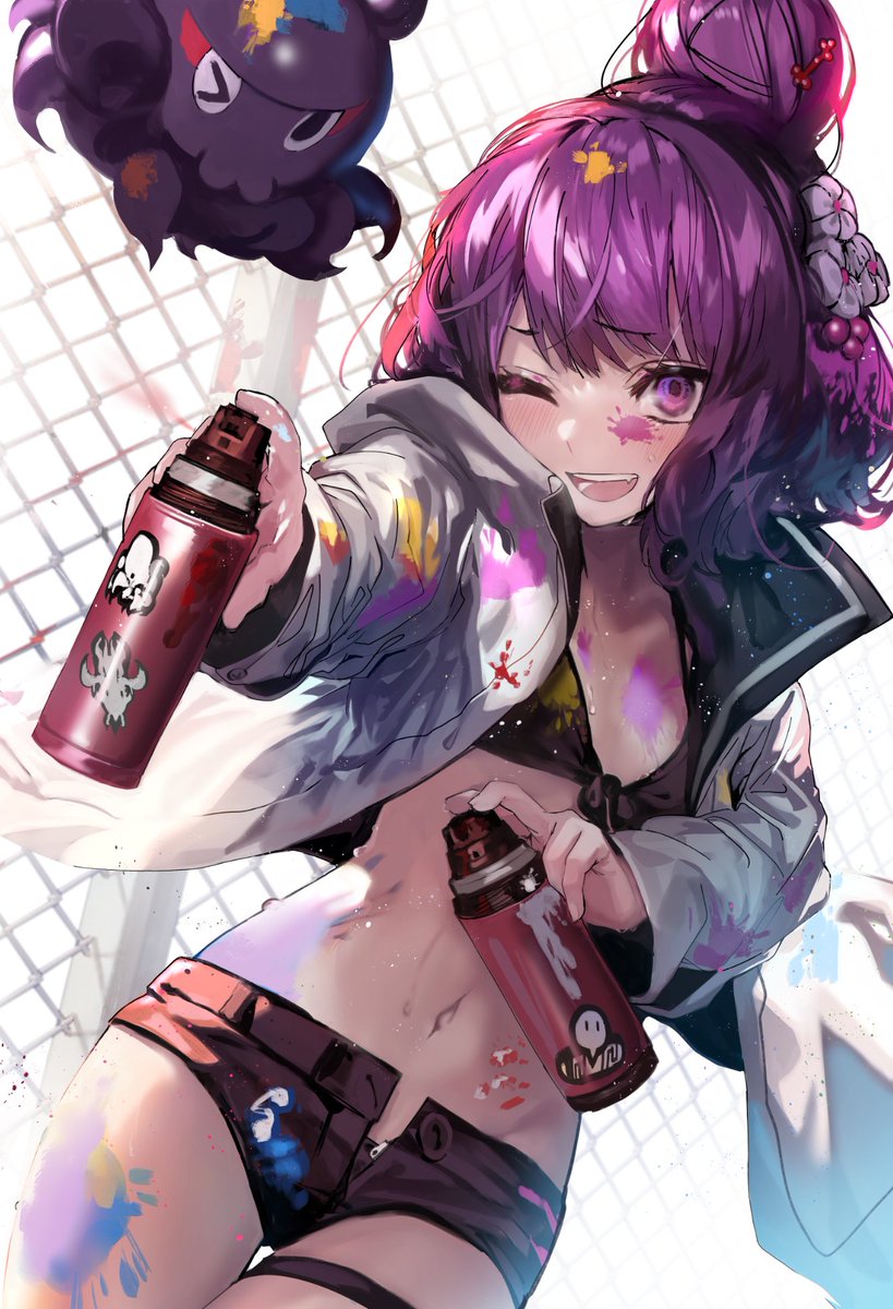Fgo スプレー缶で遊んでるお栄ちゃん ととさんが活発かわいい Fgo スプレー缶で遊んでるお栄ちゃん ととさんが活発かわいい