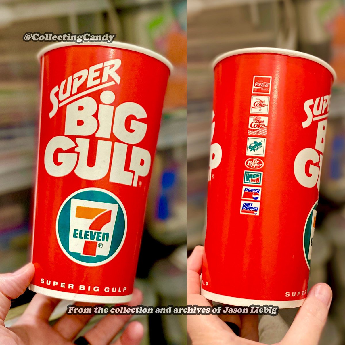 Jason Liebig on X: An early 1990's Super Big Gulp cup!! So ordinary and  innocuous, but impossible to find now. I can't tell you how many years I've  been hunting for one. @