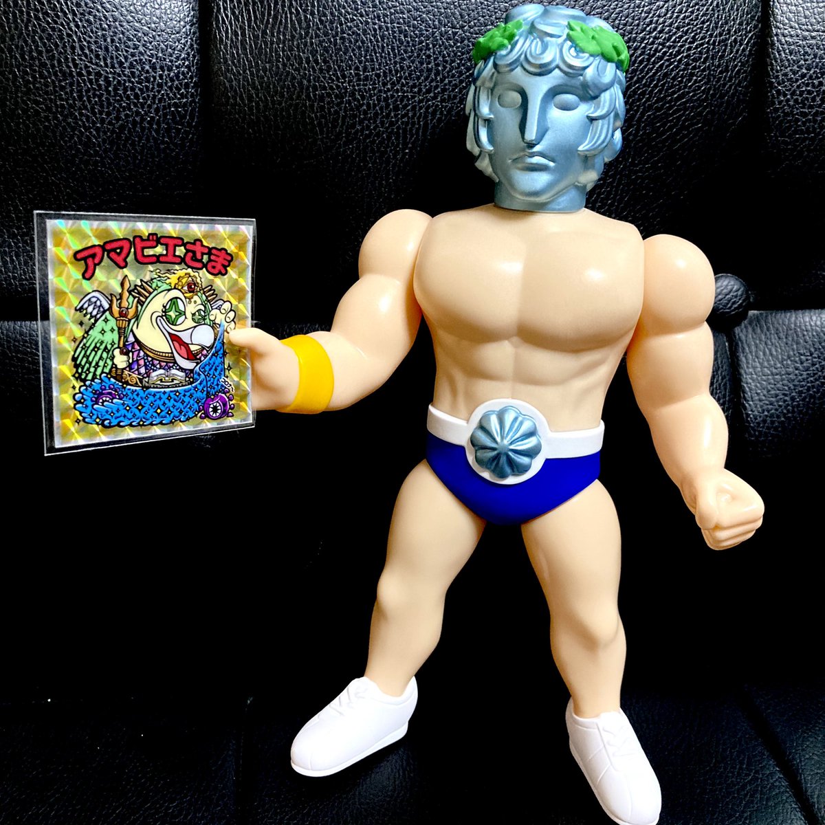 みんみん スタンドバイトイズさんの 聖エースフィギュアが到着 しかもシール付きです スタンドバイトイズ フィギュア ソフビ
