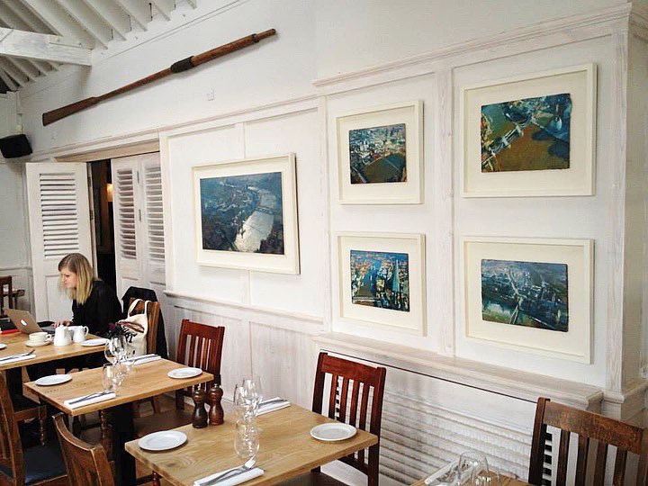 In 2012 we were invited by Gordon Ramsay’s restaurant ‘The Narrow’ to install a collection of #NeilPinkett paintings of The Thames.

Neil is having our first solo exhibition of 2021 in April - sign up to our mailing list to receive exclusive invitations and to view the exhibition https://t.co/gqbGaUS0Sz