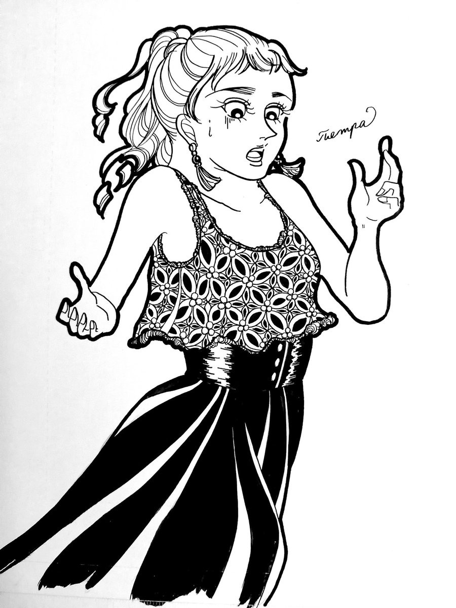 Cat Marianne お絵描き中 おっ 落とし穴 Drawing Pitfalls Fashion イラスト 落とし穴 人生山あり谷あり 油断大敵