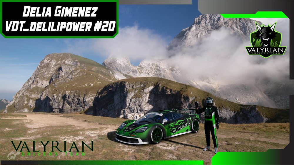 Modo presentación Valyria ON!

Hoy toca el turno de Delilipower de la tormenta, la que no arde, madre de dragones, Khaleesi de los Valyrian, su 🐶 se llama Drogon😍

Síguela, si puedes🤭, en <a href="/DeliliPower/">ミDeliliミ</a>!

Dracarys! 🔥🔥🔥

#ValyrianDrivers #GTSport #granturismosport #Simracing