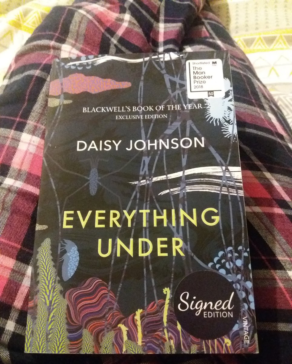 JoanneCarp's tweet photo. Last night's bedtime reading 📚 this is a little different for me although I'm really enjoying this great debut by @djdaisyjohnson
#bookstagram #paperback #pageturner #everythingunder #debutauthor #daisyjohnson #signedbooks #bedtimestories #bedtimereading https://t.co/SXvj3CKdDC