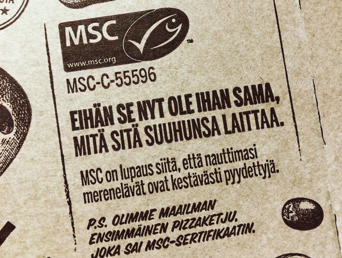 VastustamatonV's tweet photo. Vastuullista herkuttelua pizzalla💚 @Kotipizza 

#biohajoavapakkaus 
#mscsertifikaatti 
#vastuullisuus
#sustainability
#vastustamatonvastuullisuus 
#✅
#💚 https://t.co/6W4IKtuAke