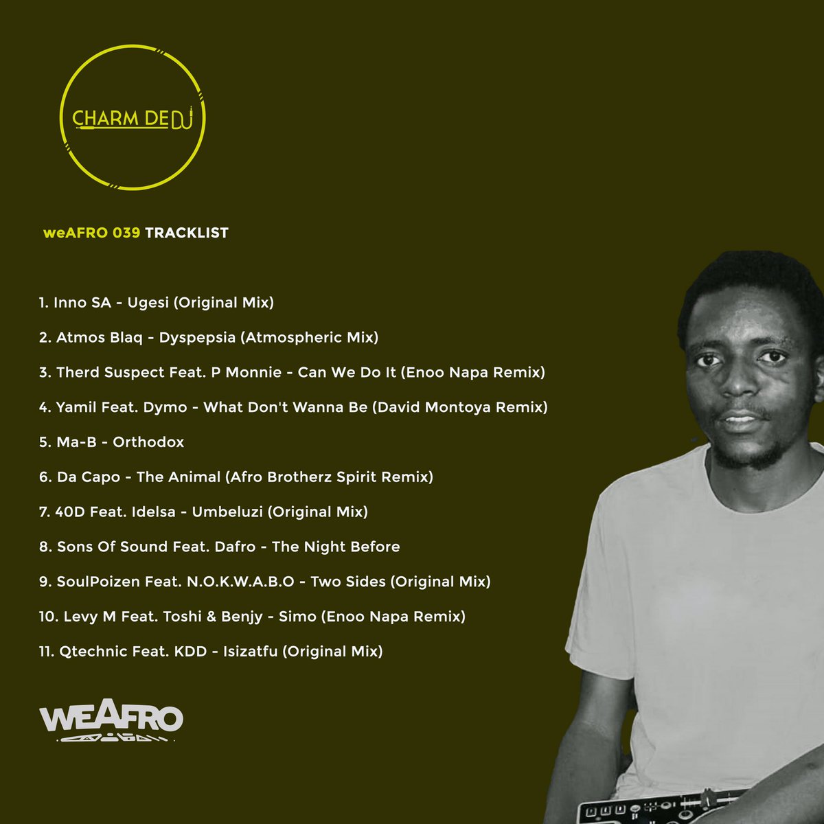 we_afro's tweet photo. weAFRO 039 By @djcharm_swz🇸🇿

Music By: @atmosblaq /@enoonapa/ @davidmantoya /@DacapoSA/ @AfroBrotherz464/ @SonsofsoundSA etc

Download/Stream :

1. https://t.co/oZuGM7lniW

2. https://t.co/7F8EV9JjRB

3. https://t.co/vAh5wbopIn https://t.co/7J397zKaLo
