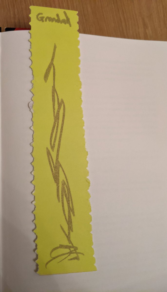 The book also has the bookmark inside the cover that Martha made for her grandad.I am now reading it and it combines two of our great loves. Cricket and the Christian faith. It is an inspiring book, and once again it feels like I am reading it 'with dad'.