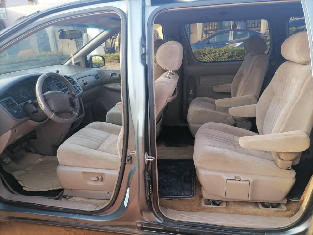 Delazor's tweet image. Super Clean Toyota Sienna 
1999 Model 
Grade A
Working Perfectly 
Very Sound and Cool Engine 
Very Sharp Automatic Gear 
Very Cold AC Chilling 
Very Neat Interior and Exterior 
Durable Fabric Interior 
Nothing to Fix 
Nothing to Repair 
Buy and Travel anywhere 
Located in Ibadan
