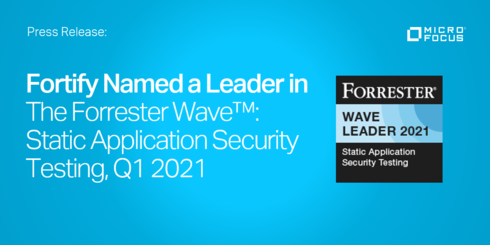jamesinorge's tweet photo. We are thrilled #MicroFocus Fortify named a Leader in The @Forrester Wave™: Static Application Security Testing, Q1 2021 report! Get more info on how we scored! | #AppSec #SAST #CyberResilience @MicroFocusSec https://t.co/1KMXvWm5G7 #MyCompany https://t.co/XtmMZt5Yj7