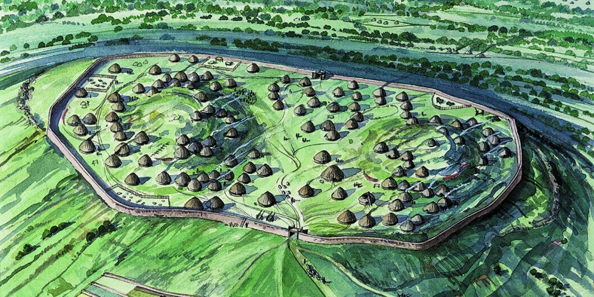 Today, for some reason, we’re thinking about  #ReconstructionHere’s some amazing Iron Age hillfort recreations that have recently caught our eye, starting with this excellent picture of Yeavering Bell © Eric Dale for  @NlandNP https://northumberlandnationalpark.org.uk&nbsp;Happy  #HillfortsWednesday !