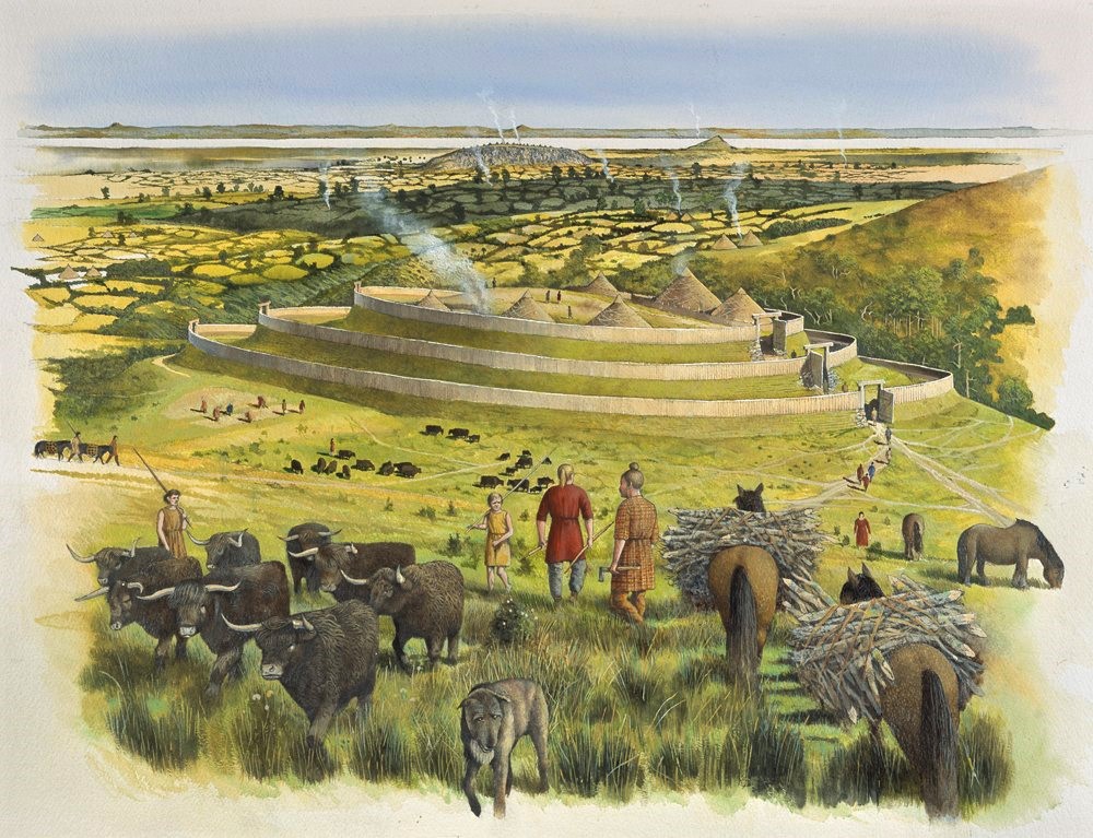 It’s  #HillfortsWednesday we’re hearing a lot about  #ReconstructionHere’s the epic oval trivallate Iron Age enclosure of White Castle  #EastLothian in a stunning recreation © David Simon  @JohnGrayCentre heritage hubFor more see:  http://www.johngraycentre.org&nbsp;