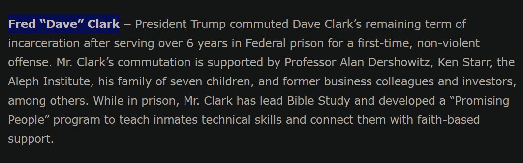 In this case "non-violent offense" is used to hide the fact that he defrauded 1,400 Americans out of $300 million. Life savings, retirements...Poof. Gone. But Clark bought himself a literal goldmine with the money.