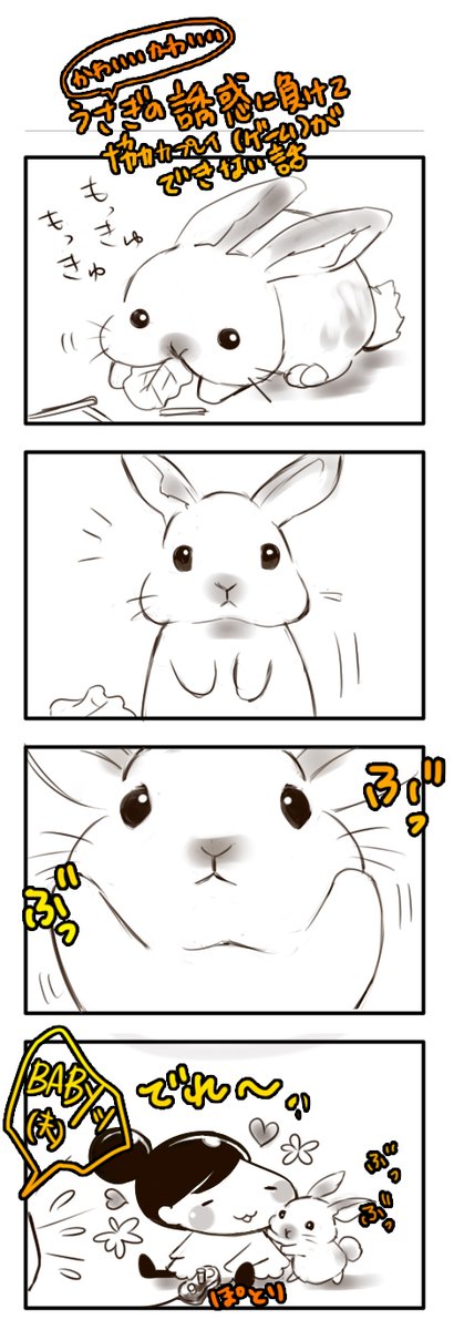 うさぎって懐かないんでしょと言われた時に見せる画像のtwitterイラスト検索結果
