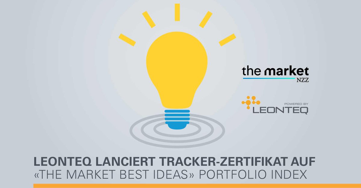 Leonteq (@leonteq_news) on Twitter photo Leonteq starts a collaboration with <a href="/TheMarket_CH/">The Market NZZ</a>.
We are pleased to offer the ability to purchase a tracker certificate on “The Market Best Ideas Portfolio Index”. Interested in investing in promising, long-term investment themes? Learn more: structuredproducts-ch.leonteq.com/news/all/besti… Leonteq starts a collaboration with <a href="/TheMarket_CH/">The Market NZZ</a>.
We are pleased to offer the ability to purchase a tracker certificate on “The Market Best Ideas Portfolio Index”. Interested in investing in promising, long-term investment themes? Learn more: structuredproducts-ch.leonteq.com/news/all/besti…
