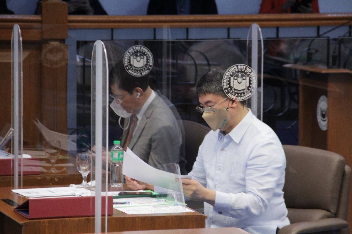 senkokopimentel's tweet photo. Senator Koko Pimentel, on his birthday, leads the ecumenical prayer at the start of the Senate session today, January 20, 2021.

#SenatorKokoPimentel #EcumenicalPrayer #Session37 #SenatePH https://t.co/AwndT8mATw