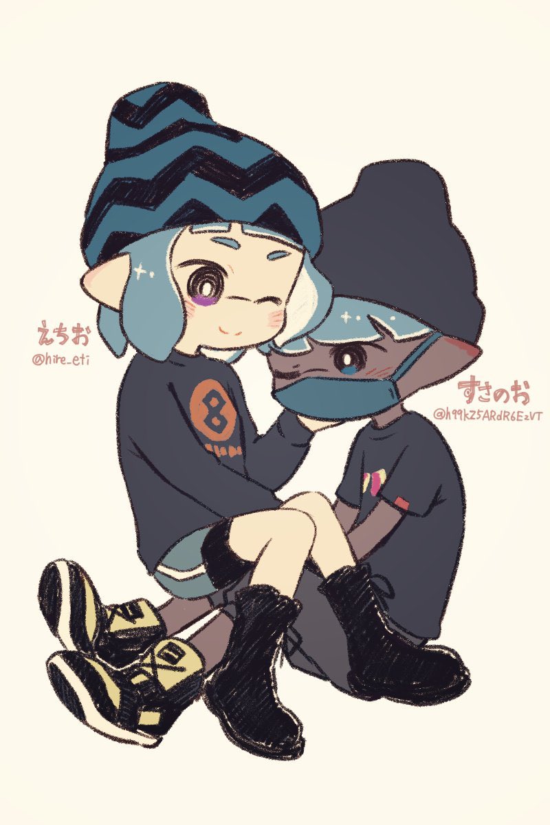 1組目のイカップルさん イカップルさん描きます ゴマシヲ さんのイラスト 1組目のイカップルさん イカップルさん描きます ゴマシヲ さんのイラスト