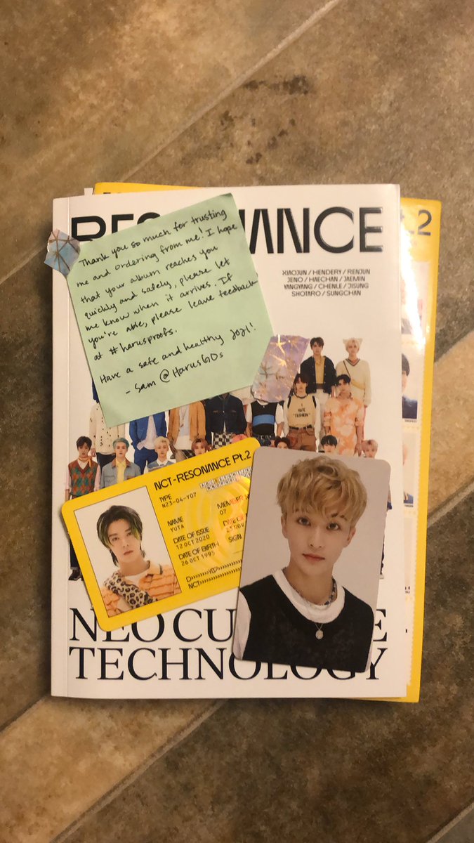 ouimarklee's tweet photo. thank you much for hosting this go! they arrived safely :)) @harusgos #harusproofs https://t.co/UAes4WQV26