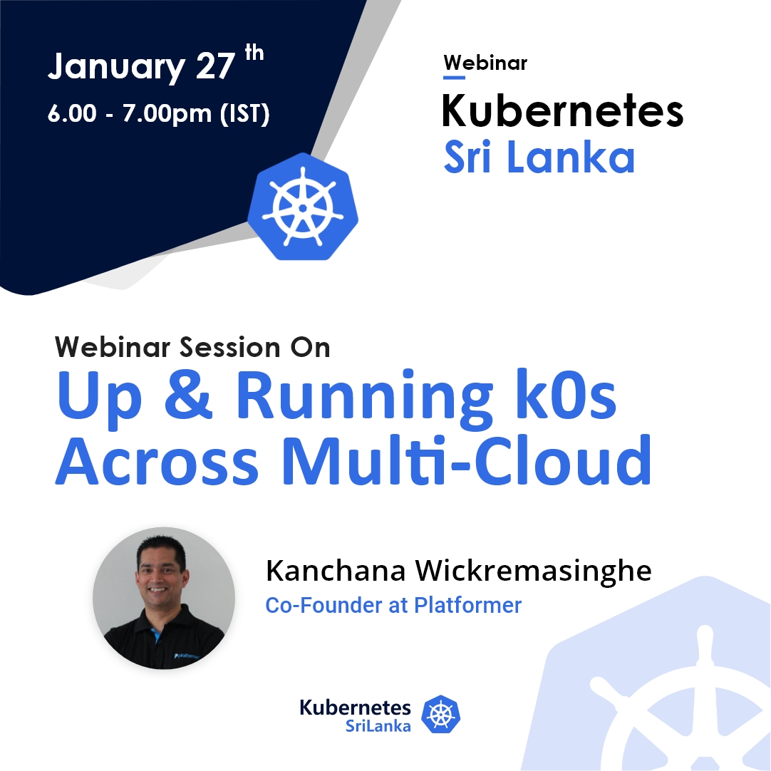 platformercloud's tweet image. Learn about Up & Running k0's Across Multi-Cloud at our next online webinar.
Registration > forms.gle/2gZy2HHEhuSKQ2…
