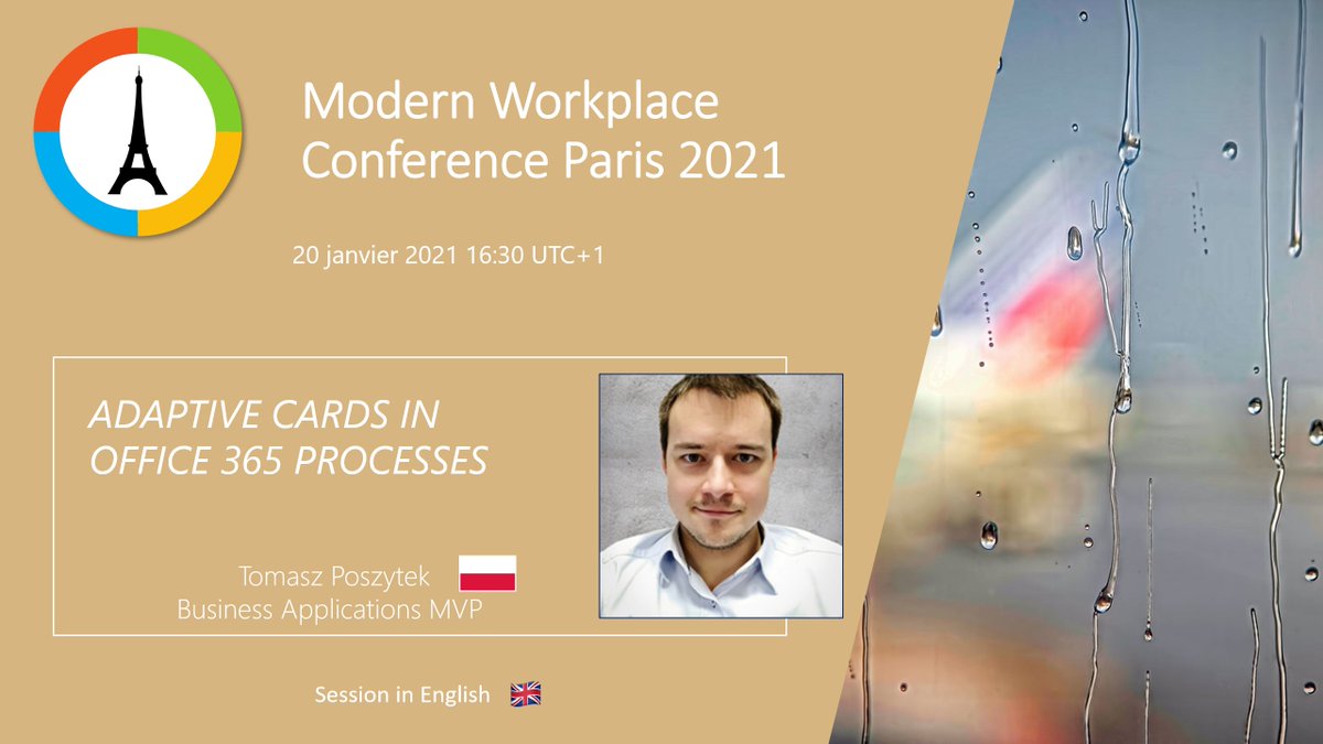 Tomasz Poszytek, MVP, MCT 🇺🇦✌️👉 🇪🇪 (@tomaszposzytek) on Twitter photo Today, 3pm GMT, I will have the pleasure to again share my knowledge about #AdaptiveCards in processes built in #Office365. This time during <a href="/mwcparis/">Modern Workplace Conference Paris #MWCP25</a>. It's held online, still time to register and join!
modern-workplace.pro Today, 3pm GMT, I will have the pleasure to again share my knowledge about #AdaptiveCards in processes built in #Office365. This time during <a href="/mwcparis/">Modern Workplace Conference Paris #MWCP25</a>. It's held online, still time to register and join!
modern-workplace.pro