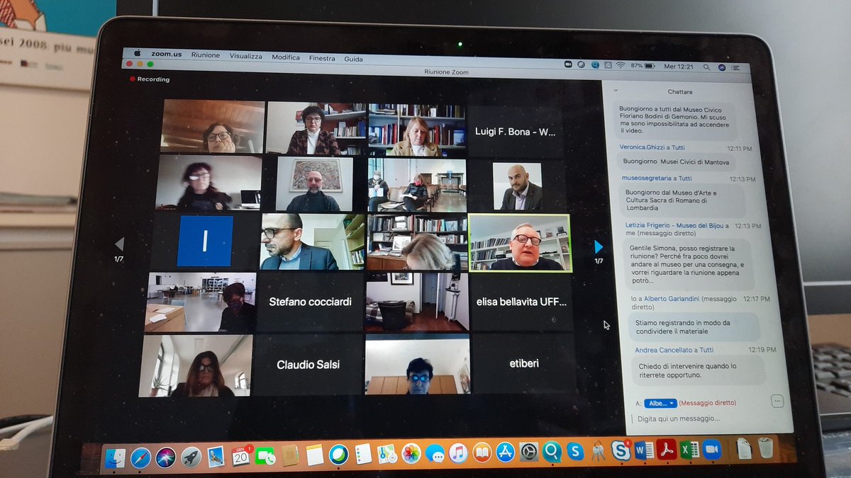 E in corso la riunione con tutti i musei di @Abb_Musei Lombardia un momento di confronto per ripartire @icom_italia @inLOMBARDIA @adicorbetta @BresciaMusei @culturamilano