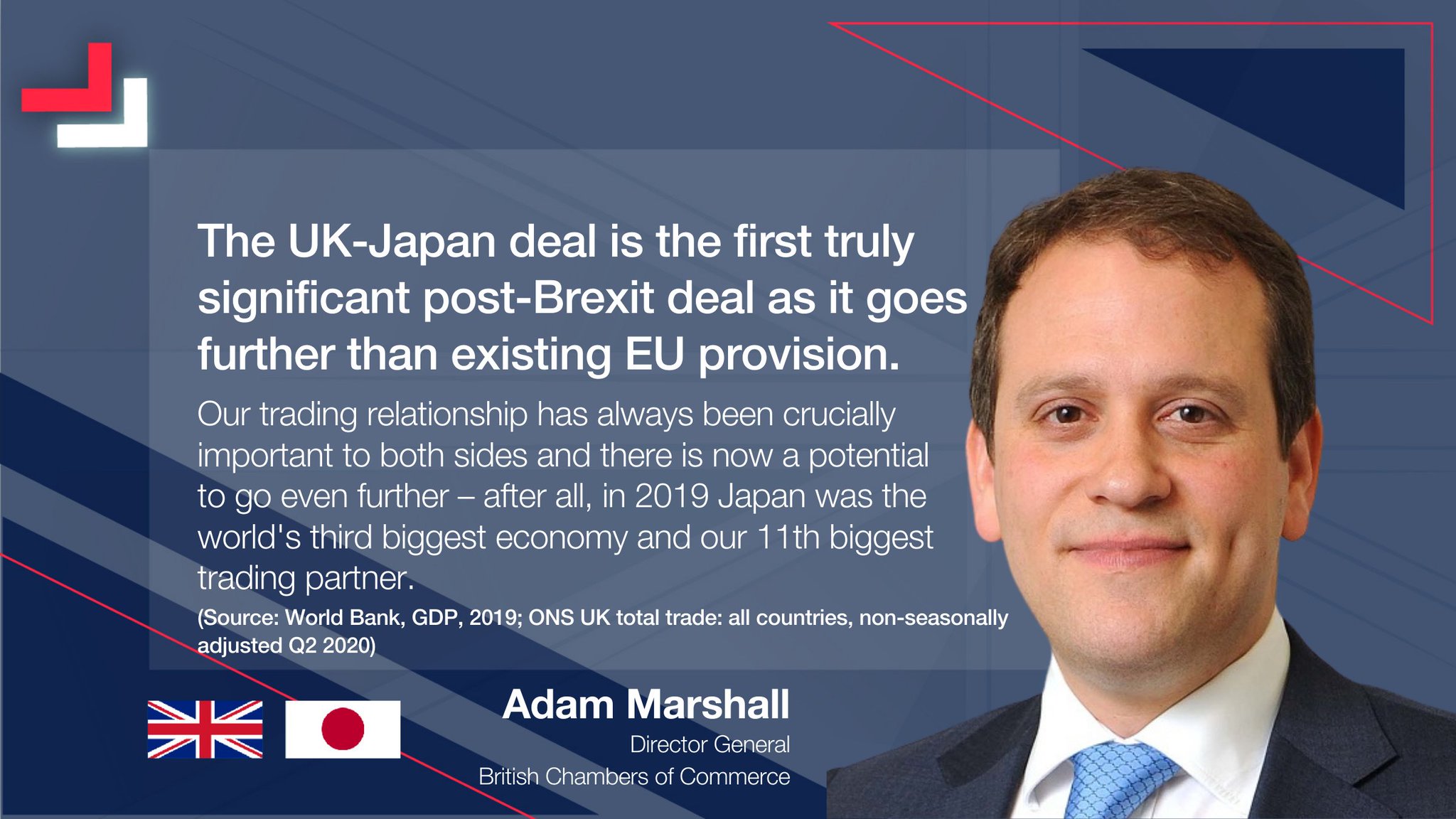 Department For International Trade On Twitter The Uk S Trade Deal With Japan Goes Above And Beyond For British Businesses Britishchambers Director General Adam Marshall Says Now Is The Time For Small Businesses