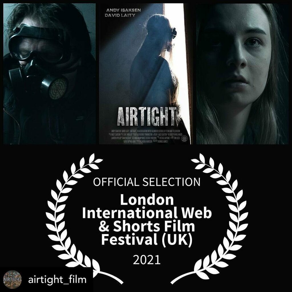 TVatFalmouth's tweet photo. Congratulations Airtight team! #gradproject #tv20β’ @airtight_film AMAZING NEWS! π¬π -
-
Weβre very pleased to announce that Airtight has officially been selected for the Best Student Film category at the @londonwebfest π
The team spent the latter par⦠https://t.co/8JMAoIbGyK https://t.co/jyhnbkN2z0