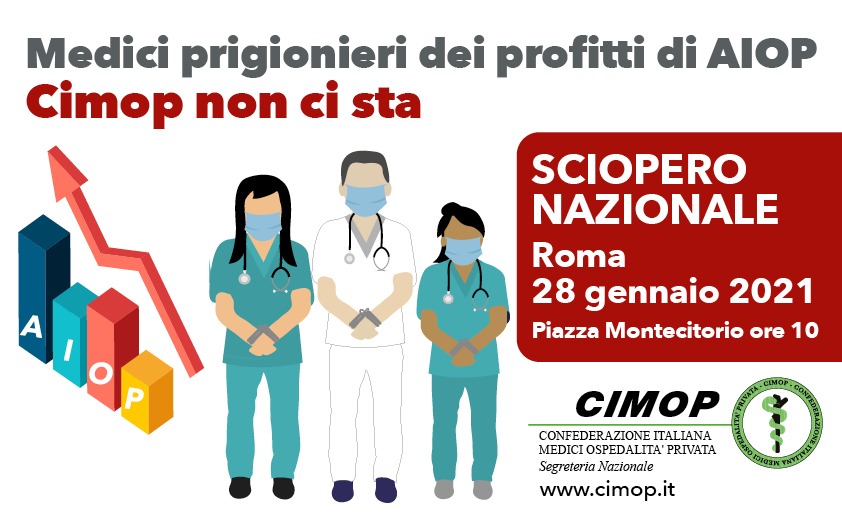 CimopItalia's tweet photo. Prigionieri dei profitti di #Aiop: ecco perché la #Cimop #sciopera.
#contratto #sanitàprivata #medici #sindacato
https://t.co/rPwibUzRFi https://t.co/bKlsJkDu7Z