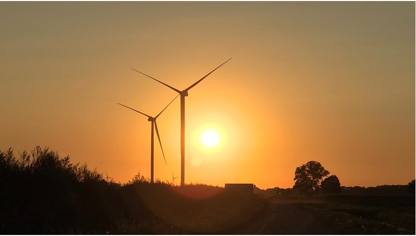 Windunie's tweet photo. Windpark Weijerswold is officieel in bedrijf gesteld en produceert nu groene elektriciteit! #Energietransitie #Windpark #Groenestroom https://t.co/BVNwJG0cIm
