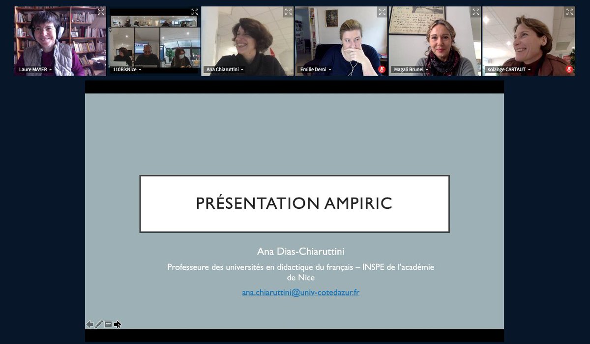 Ce matin au #110BisNice des chercheurs rencontrent des acteurs de terrain pour une séance de travail. Merci à tous <a href="/DiasChiaruttini/">Ana Dias-Chiaruttini</a> <a href="/Inspe_Nice/">INSPE de l'Académie de Nice</a> <a href="/PeriSandrine/">Sandrine Peri</a> @cbf0683 <a href="/PSaoula/">Patrick Saoula⭐️⭐️</a> <a href="/DeroiEmilie/">Emilie Deroi</a> <a href="/CollegeSlv/">Collège Saint-Exupéry SLV</a> <a href="/drsmetty/">Dr. Cindy DE SMET</a> 
Au programme comment travailler ensemble ?