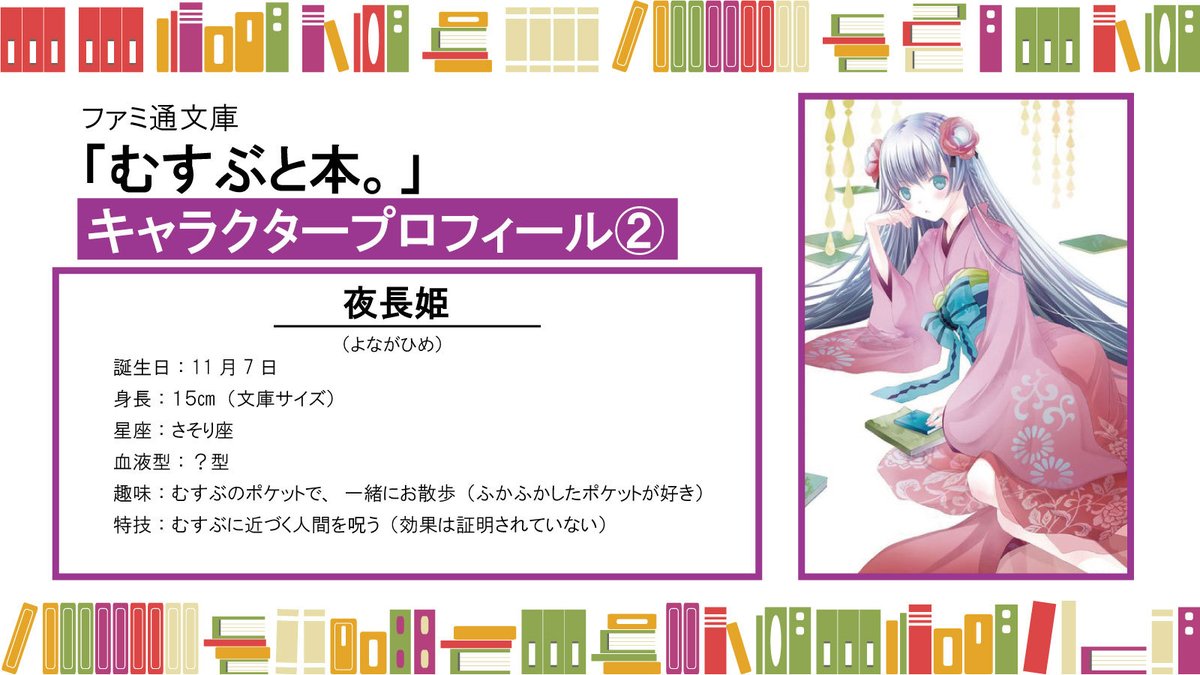 むすぶと本 キャラクタープロフィールまとめ