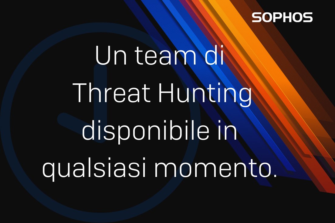 SophosItalia's tweet photo. #SophosTips
In Italia, quasi il 30% dei Manager IT intervistati da SOPHOS ha confermato l’esigenza di assumere dei professionisti di Threat Hunting per aiutarli a fronteggiare le minacce più avanzate.
#MTR #ManagedThreatResponse #24ore #7giorni https://t.co/FQeTpBKiH3