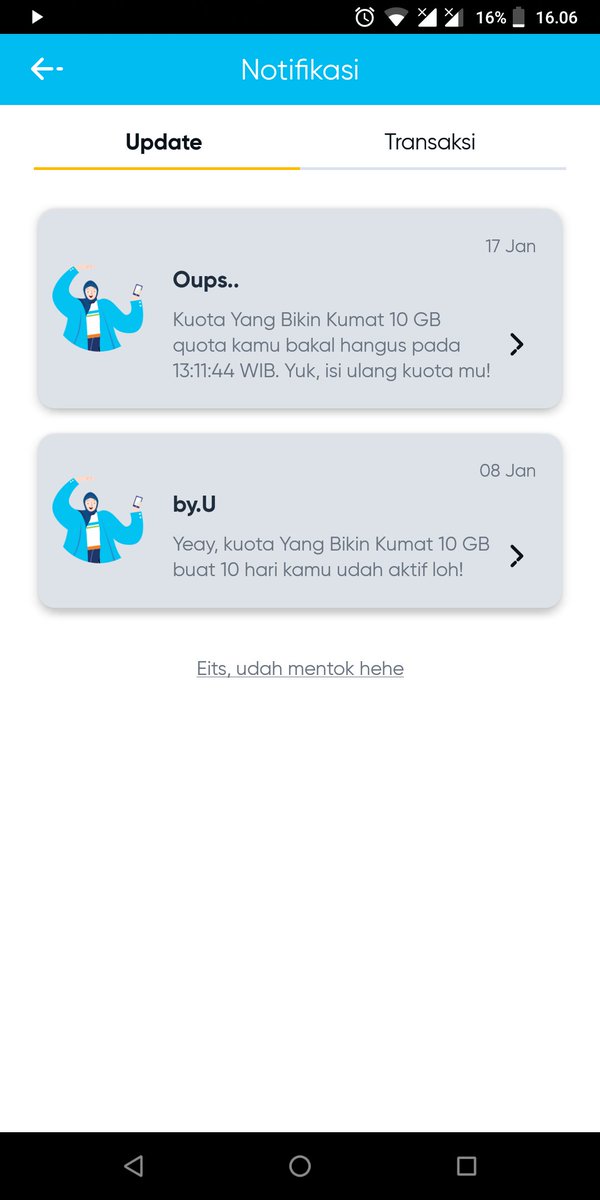suryosinggih's tweet photo. @byu_id Bikin kartu baru 10 hari dengan  paket/kuota internet 14 hari, tiba" hangus sebelum waktunya. Ini kanapa ya? https://t.co/2QHrKBp62e