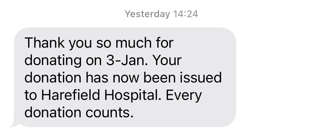I love receiving these text messages - it’s fascinating to see where my blood donation ends up! 🩸 #GiveBlood #savelives <a href="/GiveBloodNHS/">NHS Blood Donation 🩸🩹</a>