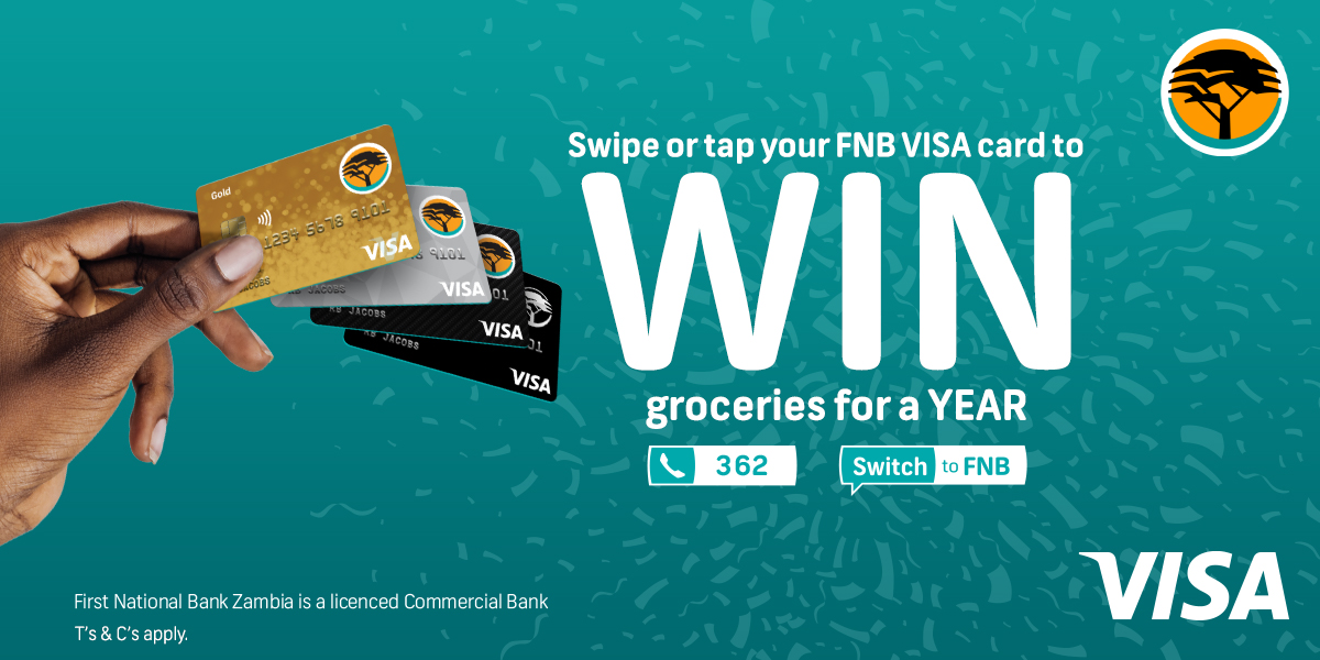 We are giving away free groceries for a month or a year to some lucky FNB customers. To stand a chance to win, simply swipe or tap your FNB Visa card. https://t.co/TXEneHcXLa