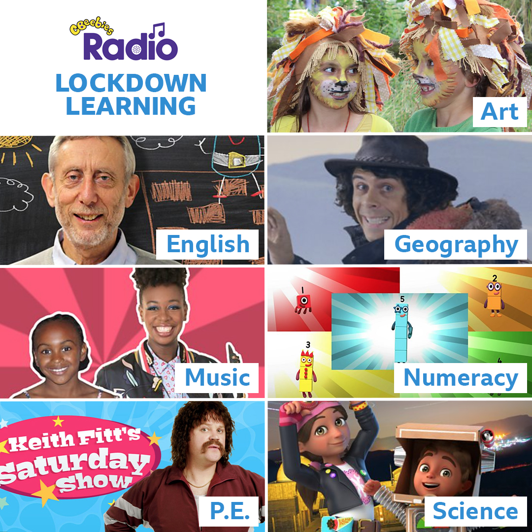 CBeebiesHQ's tweet photo. If you need it, there's plenty of homeschooling help on CBeebies Radio too 🤗📻🔊
A collection here➡ https://t.co/O7bPIAVot1
And find us on @BBCSounds
#HomeSchooling2021
#Lockdown
#CBeebiesRadio
@andydaytv @yolandabrown @MichaelRosenYes @numberblocks https://t.co/c5jOWpjNjQ