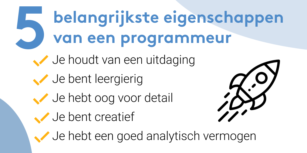 Of je net begint met programmeren of al jaren actief bent als programmeur, er zijn een paar eigenschappen die voor elke programmeur essentieel zijn. Hier hebben wij ze voor jou op een rijtje gezet. 

#wincacademy #programmeren #eigenschappen #educatie #persoonlijkeontwikkeling