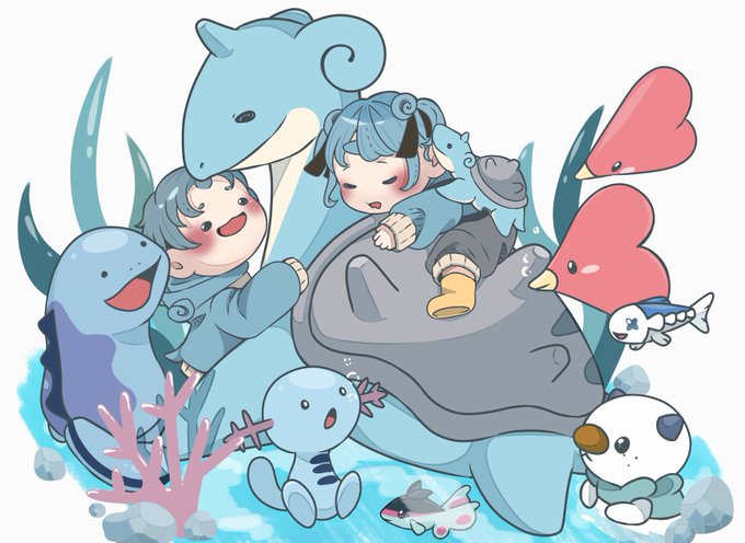 水ポケモンのtwitterイラスト検索結果 古い順