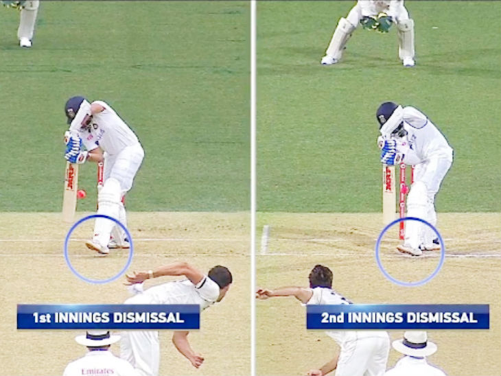 First Test:IND won toss, choose to BATSecond ball of the match - Prithvi Shaw bowled for 0 by Starc! - Got dismissed in the same way in 2nd Inns.That's an unpleasant start for any team!IND managed 244 and restricted AUS for 191 in their 1st Inns - A nice way going thru,+