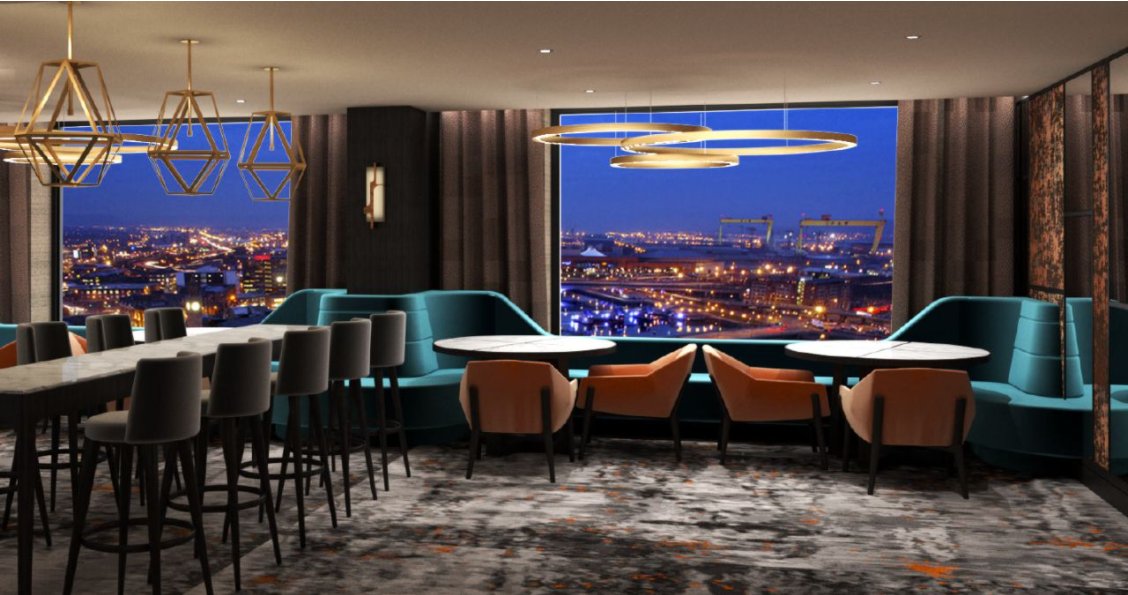 The <a href="/grandcentralbel/">Grand Central Hotel</a>  and its "Observatory" Bar, designed by <a href="/RPP_Architects/">RPP Architects</a>  , has been listed in The Telegraph , "The 20 bars you must visit in 2021".
Tribute to our exceptional Interior design team.

#architecture #design #interiordesign  #Interiors

linkedin.com/posts/belfast-…