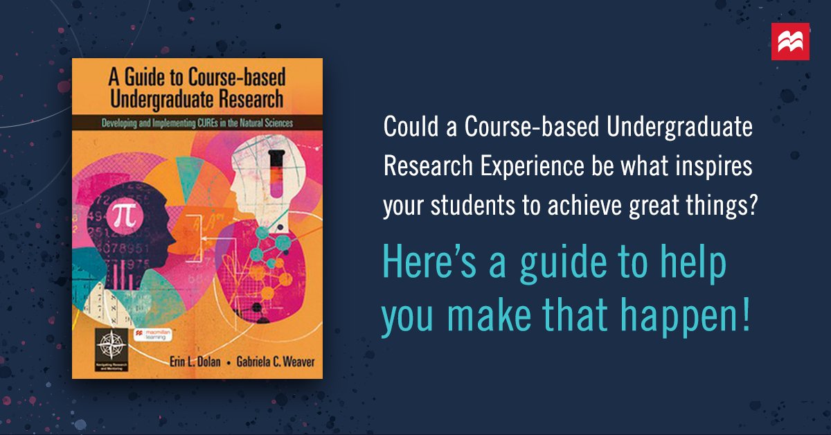 Erin Dolan (@erindolan1) on Twitter photo Thrilled that our book on CURE instruction is available as part of Macmillan's Research and Mentoring series! vitalsource.com/products/a-gui… We hope it is useful to the undergraduate science education community in expanding undergraduates' engagement in research <a href="/GabrielaCW/">Gabriela Weaver</a> <a href="/CURENet1/">CUREnet</a> Thrilled that our book on CURE instruction is available as part of Macmillan's Research and Mentoring series! vitalsource.com/products/a-gui… We hope it is useful to the undergraduate science education community in expanding undergraduates' engagement in research <a href="/GabrielaCW/">Gabriela Weaver</a> <a href="/CURENet1/">CUREnet</a>