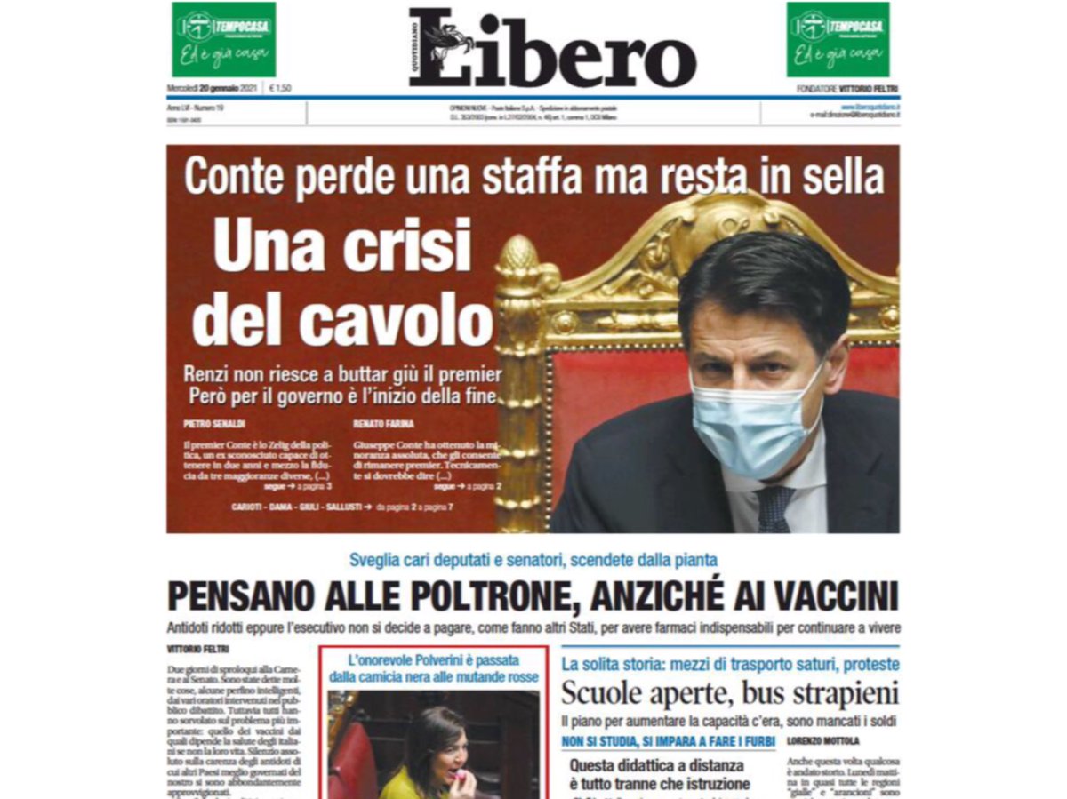 mgdj56's tweet photo. #LaMossaDelCavallo di #Renzi, niente urne e cambiare tutto.
Lascia il #Conte in sella azzoppando l’Italia, con un #GovernoDiMinoranza #Grillini-#PDini-#Monti-#Mastella... non c'é limite al peggio #SenzaVergogna #OperazioneDiSopravvivenza pura per l'attuale “premier” #ConteTer. https://t.co/BTkYR3z5FD