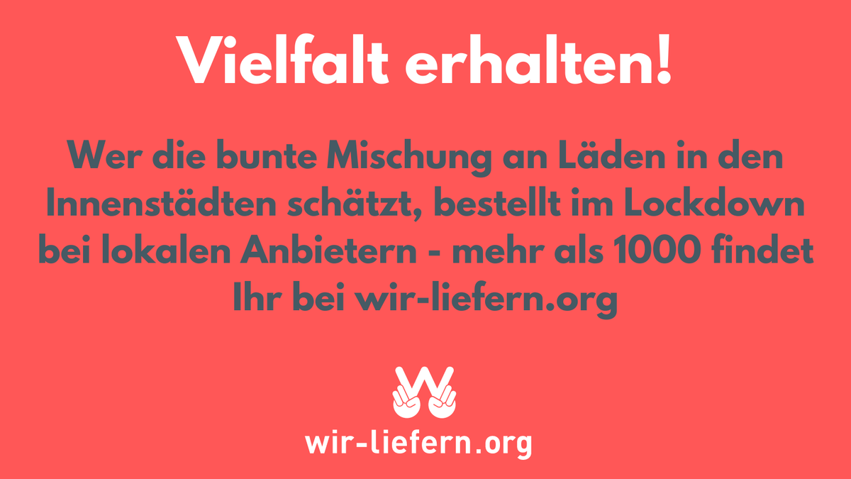 Wirliefernorg's tweet photo. Läden und Restaurants bleiben geschlossen und brauchen Eure Hilfe. Bitte teilen – support your locals!
#pickup #clickandcollect #clickandbuy #lockdown2021 #supportyourlocals #einzelhandel #wirliefernorg #supportyourlocalshop #supportyourlocalrestaurant #einkaufen #shopping #hde https://t.co/huaYaX2wo1