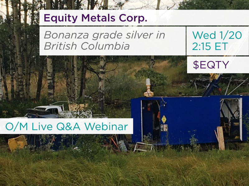OandMPartners's tweet photo. ✅ Equity Metals - 100% Owned Silver Queen Gold-Silver British Columbia. Century of data and producing mine.
📆 TODAY - Q&A With Management - Incredible opportunity. Register: https://t.co/FEuT0M2RIV
Do not miss. @ManexGroup @Southern_Silver $EQTY #silver #silverjunior https://t.co/vcIqzcrZbf