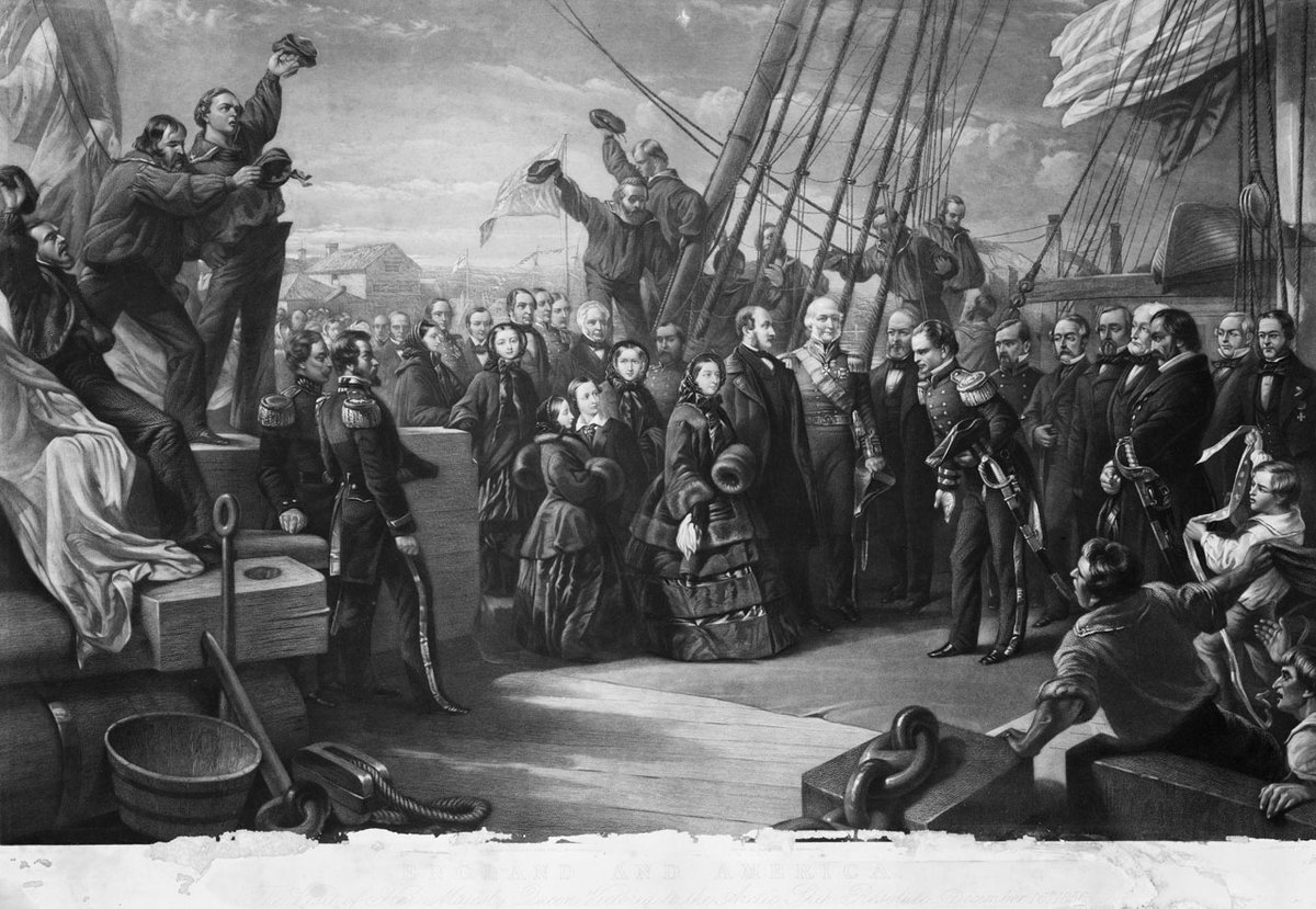 Queen Victoria gifted this desk to Hayes in 1880 as a way of thanking him for rescuing and returning the Resolute after it was abandoned in 1854 during a search for Arctic explorer Sir John Franklin.  #InaugurationDay  