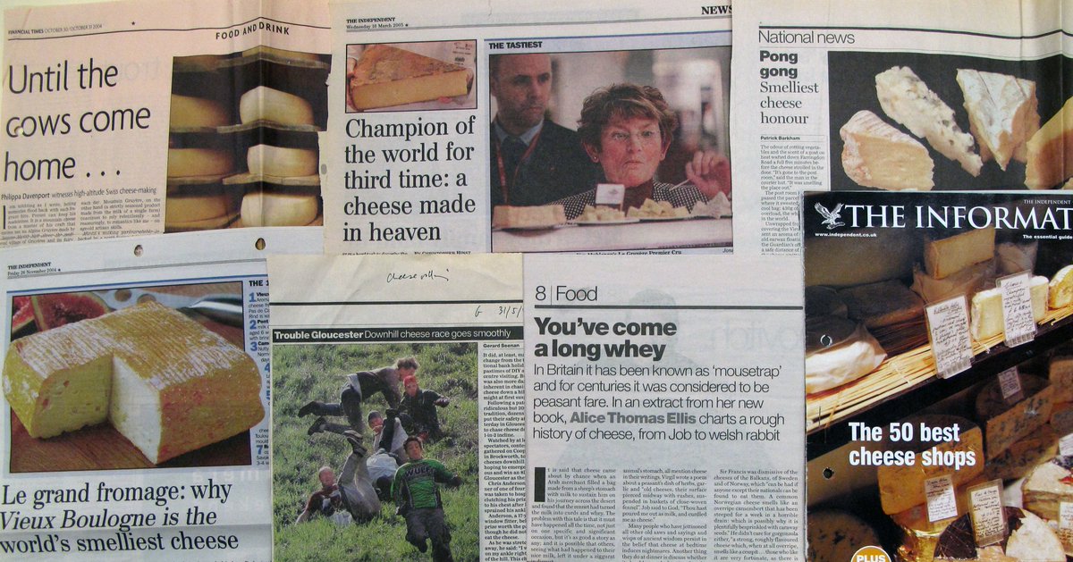 UoEHeritageColl's tweet image. Happy #CheeseLoversDay! 🧀😍 There are lots of cheese lovers amongst us &amp;amp; cheese often makes the news! These press clippings about cheese are from the archive of the arts &amp;amp; environmental charity, Common Ground. [EUL MS 416/PRO/14/2/1/17] #ExploreYourArchive #CommonGroundArchive